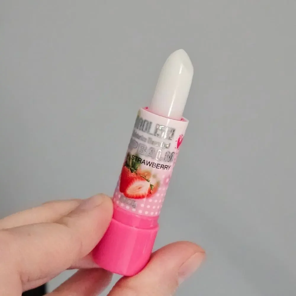 Baolishi Strawberry Lip Balm Mini Soda Bottle Kawaii Asian Beauty NEW